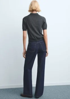 Dame MANGO Danila high-waisted wide-leg jeans
