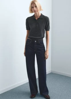 Dame MANGO Danila high-waisted wide-leg jeans