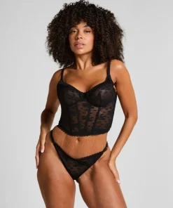 Hunkemöller Darcy High-Leg Thong Caviar Online