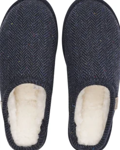 Lovelies DARWIN WOOL - OPEN WOOL SLIPPERS WITH SHEARLING LINING