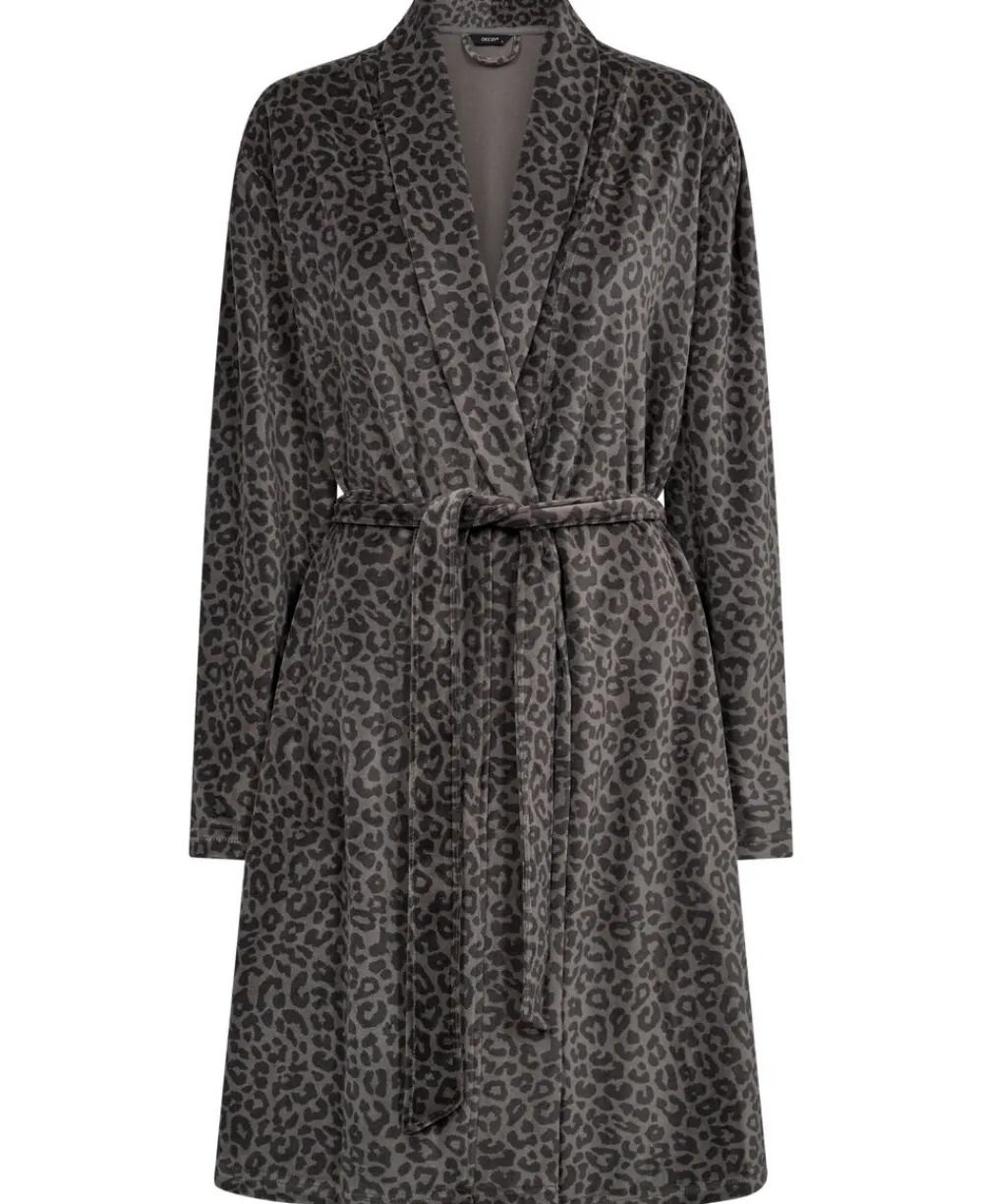 Dame Decoy short velour robe