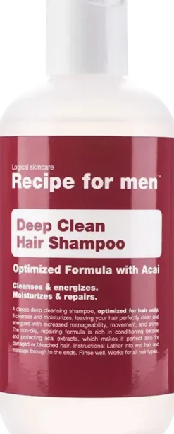 Deep Cleansing Shampoo 250 ml.>Recipe For Men Sale