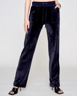 Dame Juicy Couture Del Ray Classic Velour Pant Pocket Design