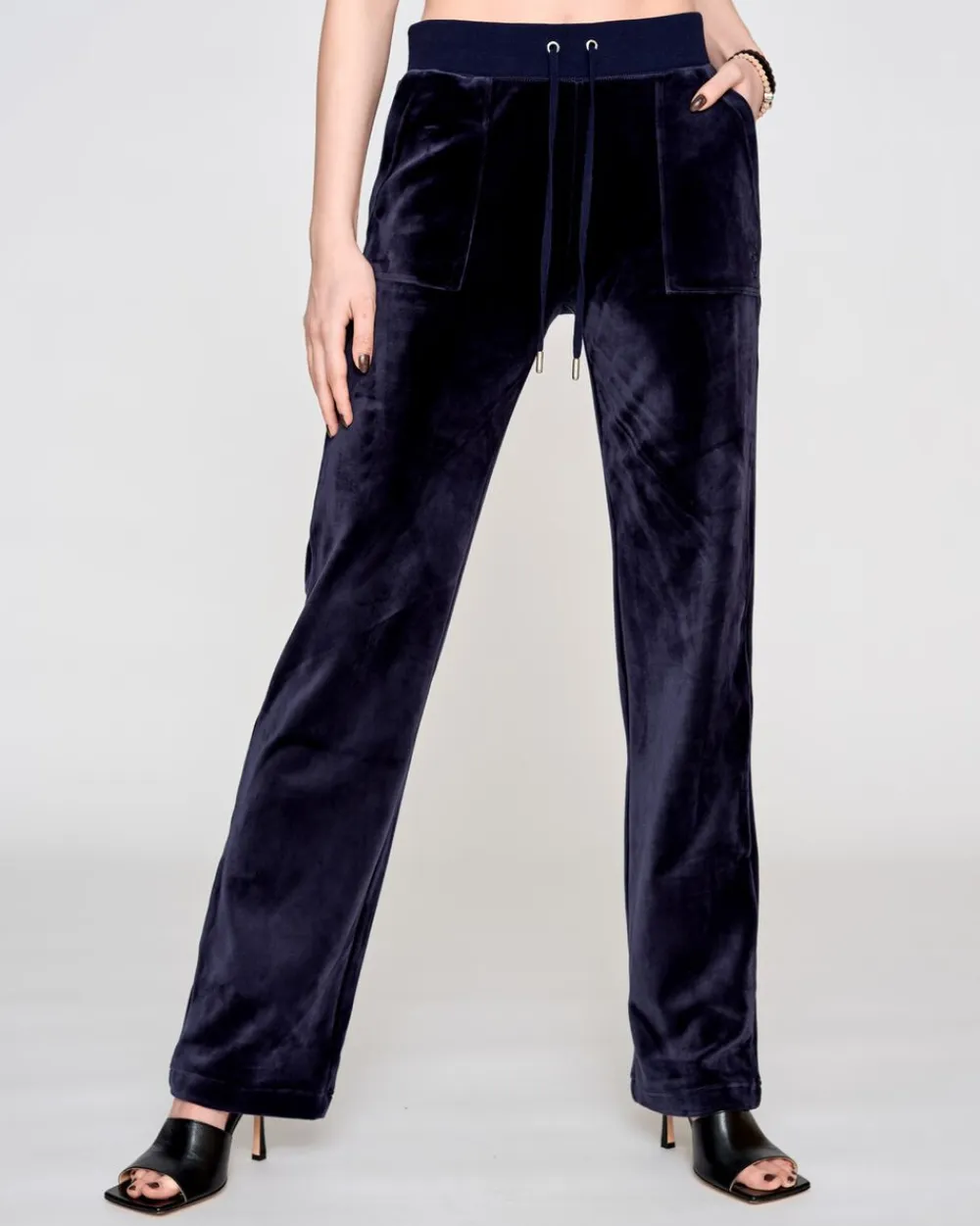 Dame Juicy Couture Del Ray Classic Velour Pant Pocket Design