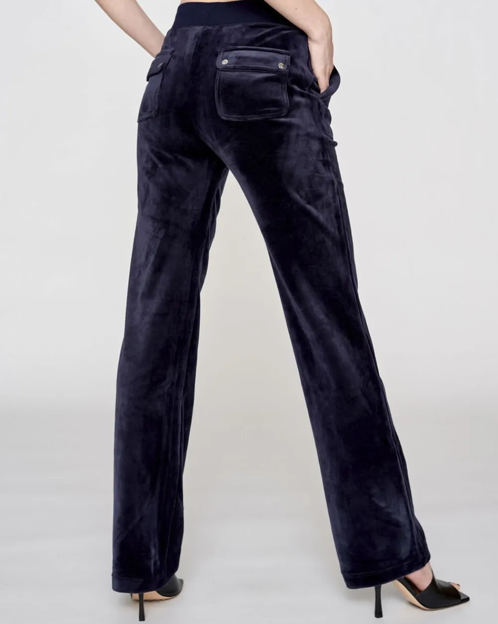 Dame Juicy Couture Del Ray Classic Velour Pant Pocket Design