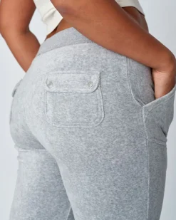 Dame Juicy Couture Del Ray Classic Velour Pant Pocket Design