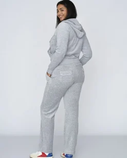 Dame Juicy Couture Del Ray Classic Velour Pant Pocket Design
