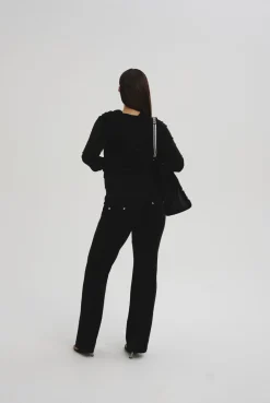 Juicy Couture Del Ray Classic Velour Pant Pocket Design Black New