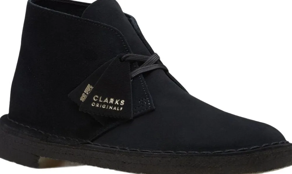Clarks Originals Desert Boot Black Sde, G, 7 Black suede Outlet