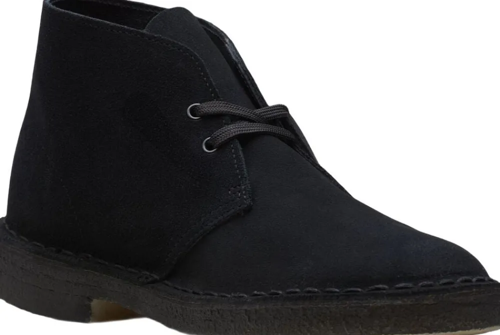 Clarks Originals Desert Boot Black Sde, G, 7 Black suede Outlet