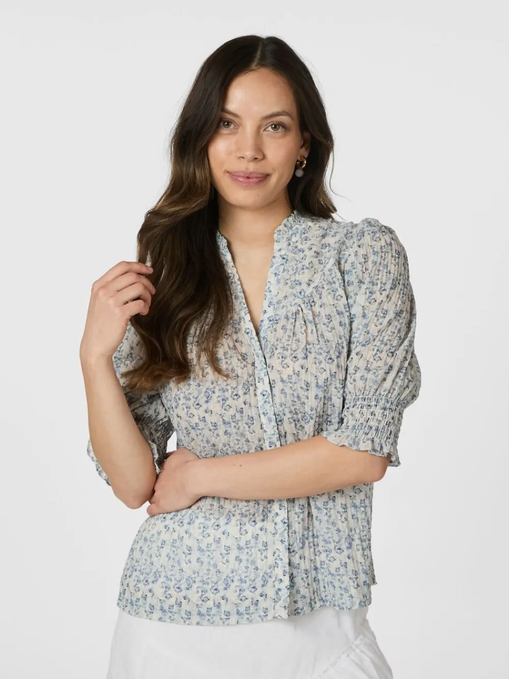 Diana Misty Floral Blouse>Neo Noir Hot