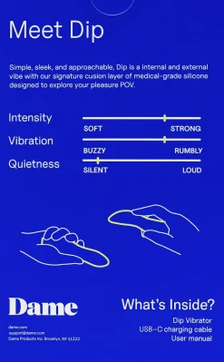 Dame Products Dip 2 Versatile Vibrator Periwinkle