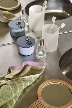 Hübsch District Opbevaringskasse Small Blå/Mørkeblå Discount