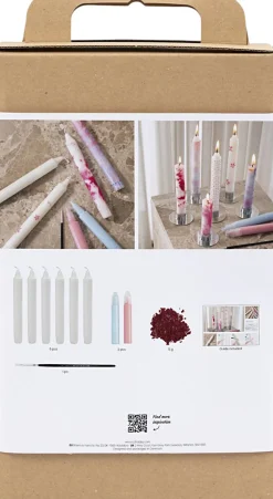 DIY Kit Lysdekoration, Dekorerede kronelys>Creativ Company Sale