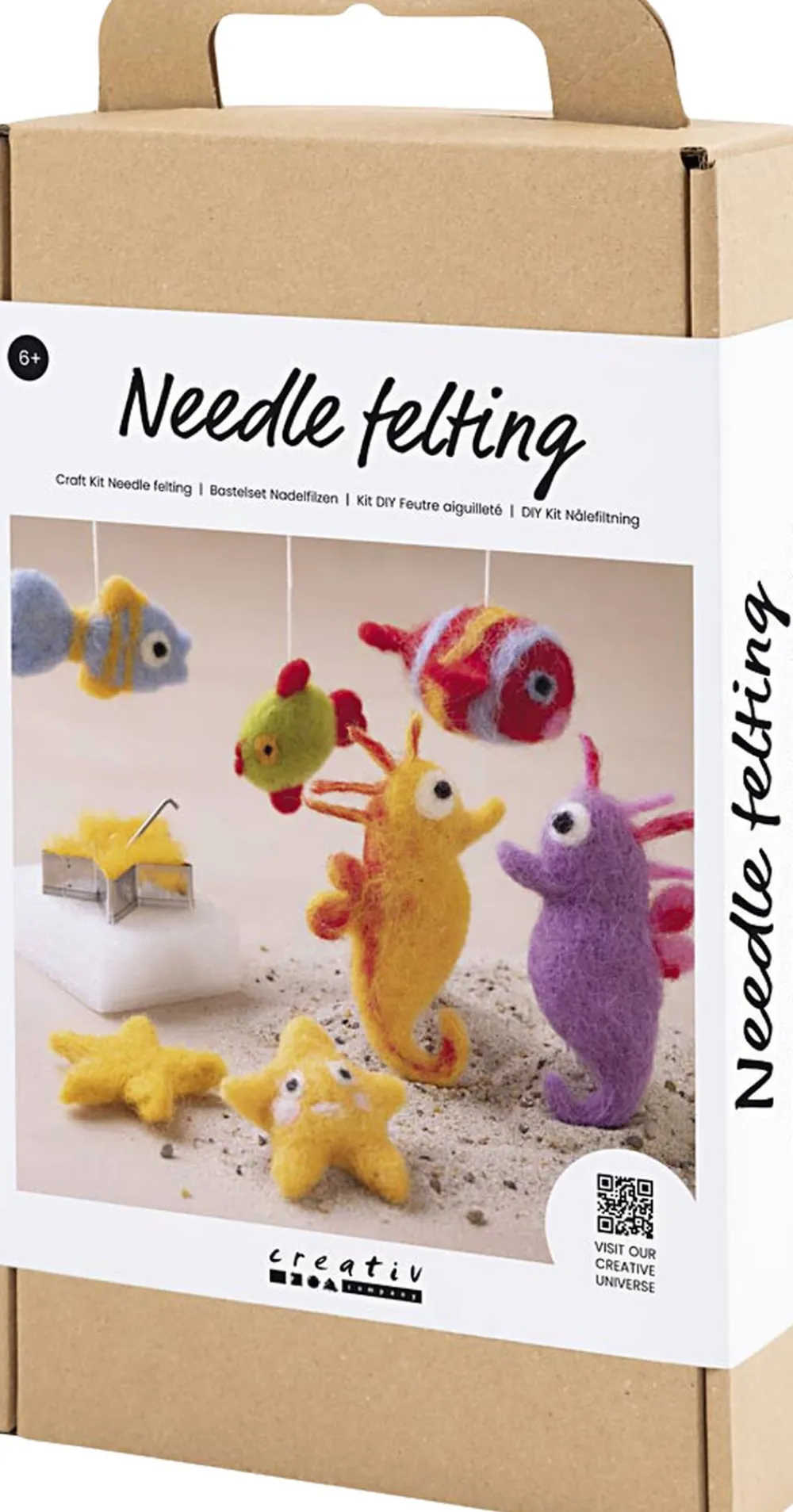 DIY Kit Nålefiltning, Dyr i vandet>Creativ Company Clearance