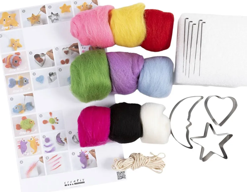 DIY Kit Nålefiltning, Dyr i vandet>Creativ Company Clearance