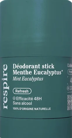Déodorant Stick Rechargeable 50g - Menthe Eucalyptus>Respire Discount