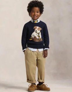 Børn Polo Ralph Lauren Dog-Intasia Cotton Sweater