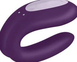 Satisfyer Double Joy Violet App-styret Parvibrator Hot