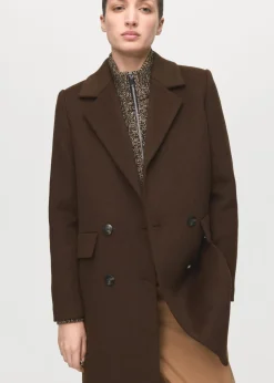Double-breasted wool blend coat>MANGO Hot