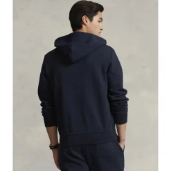Polo Ralph Lauren Double-Knit Full-Zip Hoodie Blå New