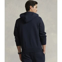 Polo Ralph Lauren Double-Knit Full-Zip Hoodie Blå New