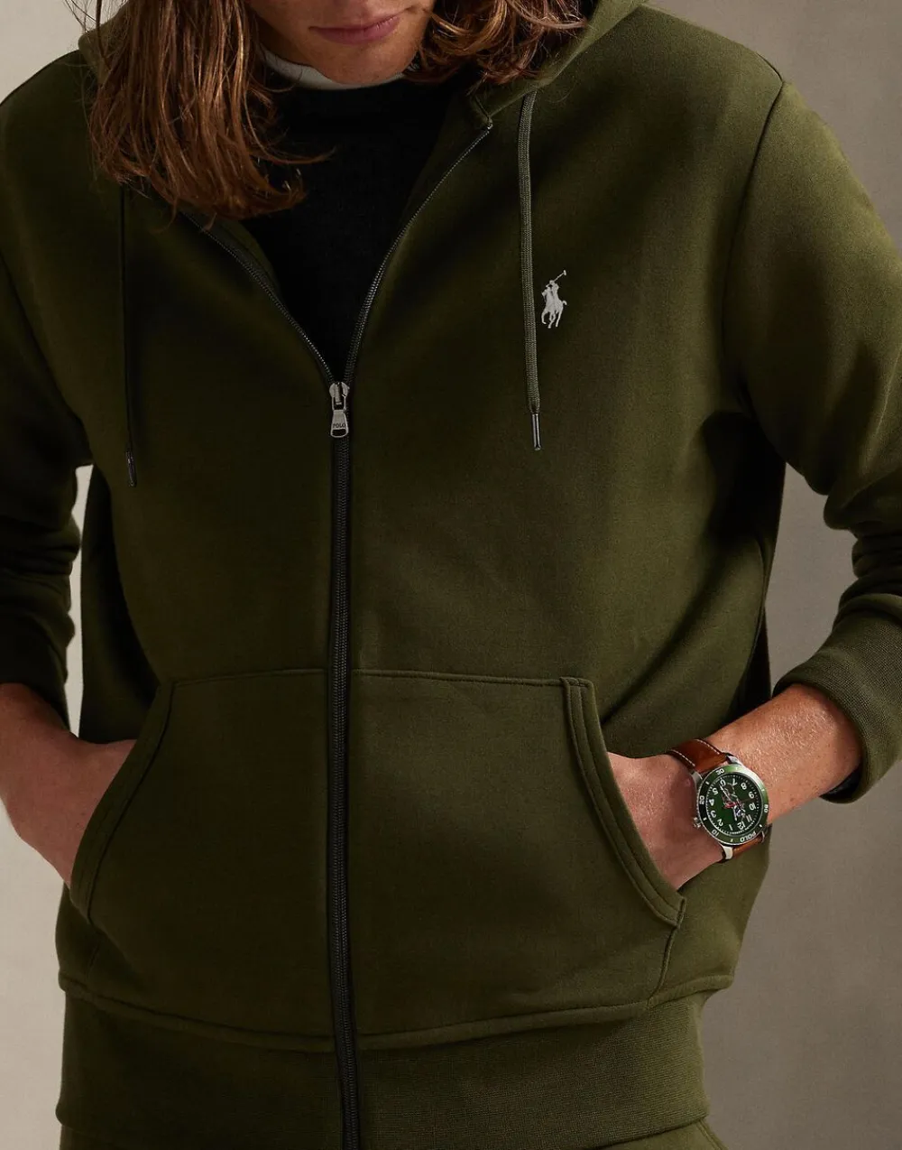 Double-Knit Full-Zip Hoodie>Polo Ralph Lauren Discount