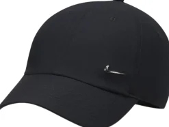 Nike Dri-FIT Club Unstructured Metal Swoosh kasket Sort Best