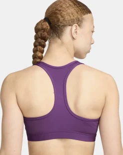 Nike Dri-FIT Medium Support polstret sports bh Lilla Clearance