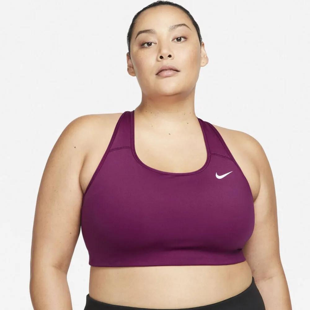 Dame Nike Dri-Fit Swoosh Medium-Support sports bh (Plus Size)