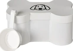 Dåse formet kødben hundemotiv og målebæger>Ib Laursen Best