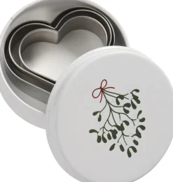 Dåse m/3 hjerte-kageudstikkere, mistelten>Ib Laursen Clearance