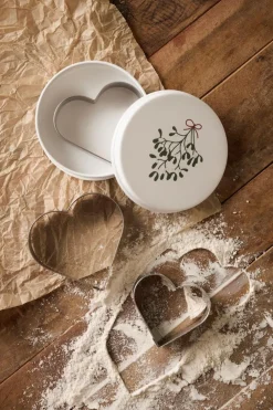Dåse m/3 hjerte-kageudstikkere, mistelten>Ib Laursen Clearance