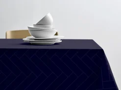 Södahl Dug dia180 Tiles Damask Indigo