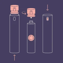 Dyson Chitosan Multi-use styling spray refill Steel Violet a