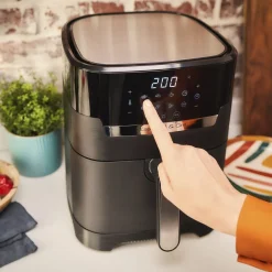 OBH Nordica Easy Fry & Grill Precision 2in1 Black Digital New