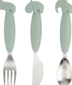 Done by Deer Easy-grip bestiksæt Deer friends Grøn Gr&oslash;n Clearance