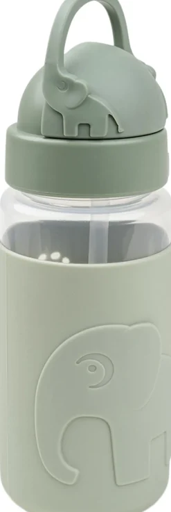 Easy-grip drikkedunk m/ sugerør Elphee Grøn>Done by Deer New