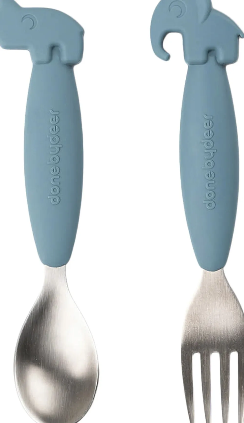 Børn Done by Deer Easy-grip ske og gaffel sæt Deer friends