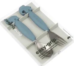 Børn Done by Deer Easy-grip ske og gaffel sæt Deer friends