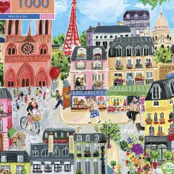 Børn eeBoo - Puslespil 1000 brk - Paris