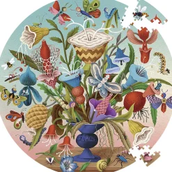 - Rundt puslespil 1000 brk - Blomsterbuket>eeBoo Best