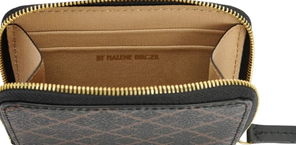 By Malene Birger Elia møntpung med print Brun