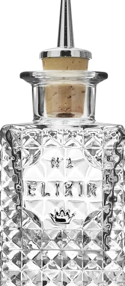 Luigi Bormioli Elixir No1 flaske med skænkeprop kvadrat 10 cl. Sale