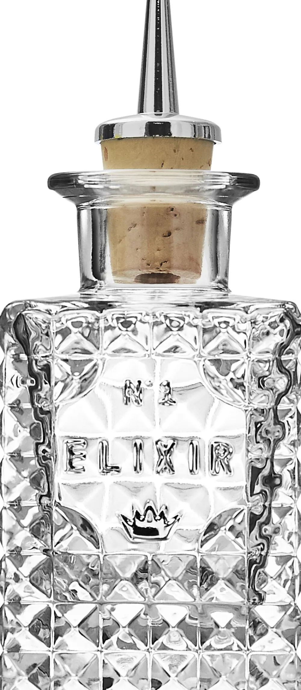 Luigi Bormioli Elixir No1 flaske med skænkeprop kvadrat 10 cl. Sale