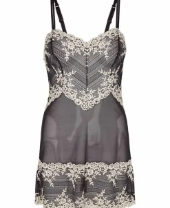 Wacoal Embrace lace chemise Black New