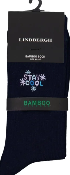 Lindbergh Embroidery bamboo sock