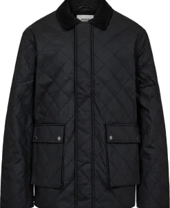 Magasin du Nord Collection Emerson 4 Coated quiltet jakke - GRS Black Best