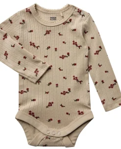 Magasin du Nord Collection Emilie 1 bodystocking GOTS Red flower Discount