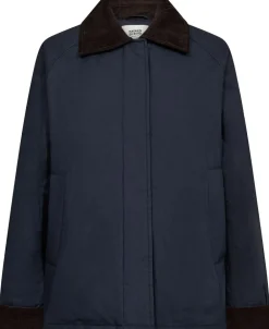 Magasin du Nord Collection Emmy 4 coated jakke med fløjlskanter - GRS Night sky Hot